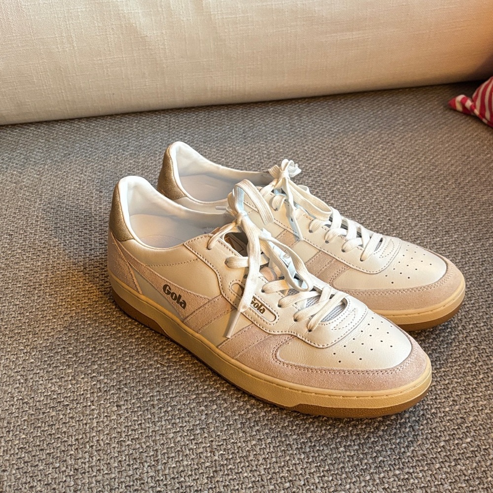 Gola Women’s Cream and Tan Sneakers